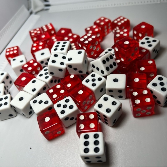 Red And White Dice 53 - Picture 1 of 2